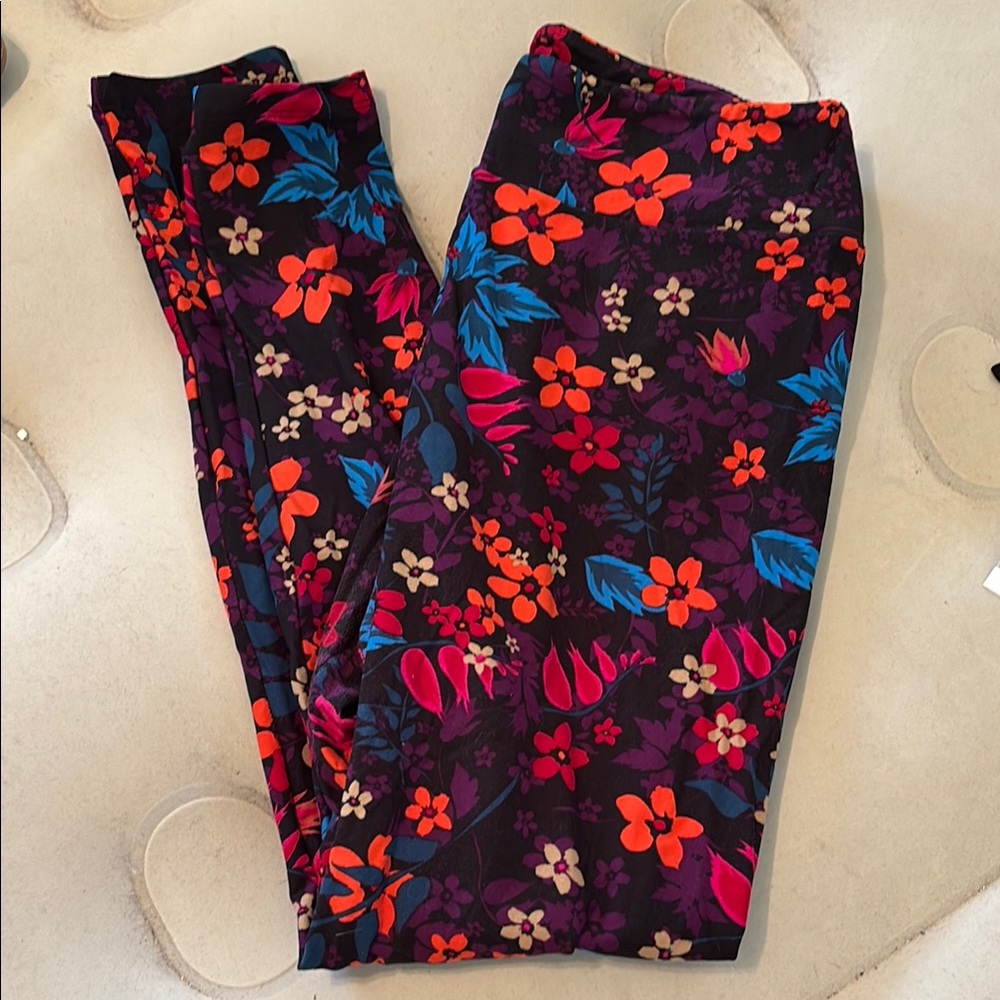 LuLaRoe Vibrant Floral Leggings